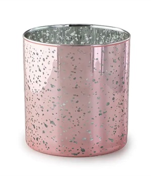 Rose gold mercury candle